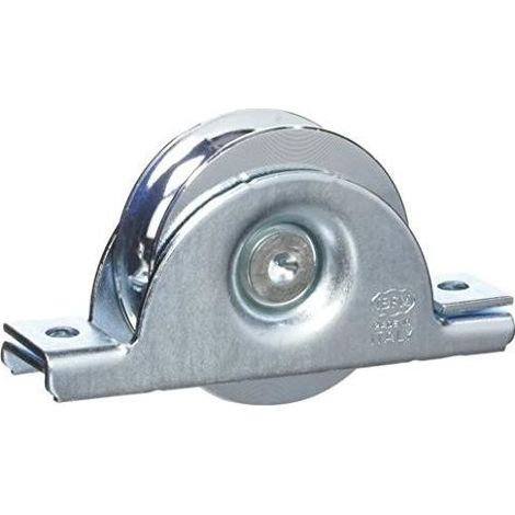 Vigor-Blinky Ruote per Cancelli Gola U-20 Art. 392l con Supporto Diametro 80mm