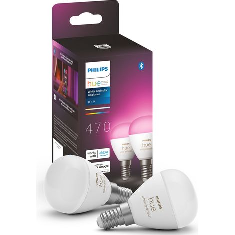 Philips Hue White & Color Ambiance E14 Luster • 4er Pack (1/5)
