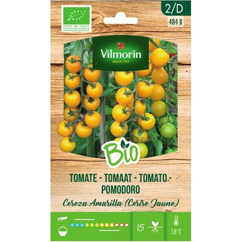 Vilmorin Garden Bio Seeds Seeds Cerise Jaune environ 0,15 gr