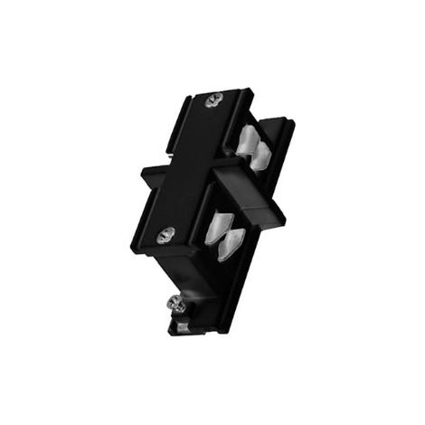 Connecteur LED Droit pour Rail Triphasé NOIR - SILAMP