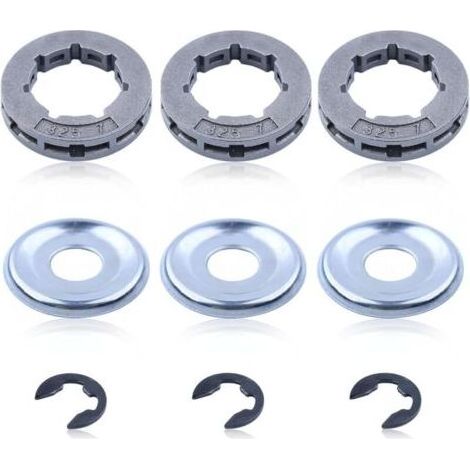 Pignon de Jante.325'' 7 Dents pour STIHL 021 024 025 028 MS 250 Tronçonneuse et Plus de Modèles, Roue à Chaîne à Anneau Universel 325 Bague Pignon Kit de Pièces de Rechange Accessoire (1/4)