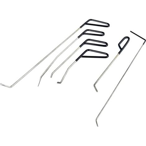 1 set, color as shown, material: metal, lever bar set for repairing car dents (8-piece).