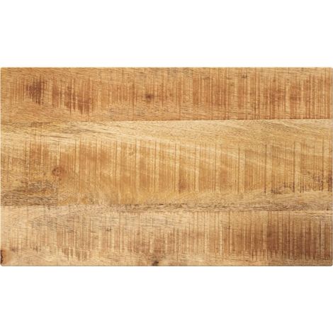 Tischplatte 40x20x2,5 cm Rechteckig Raues Massivholz Mango