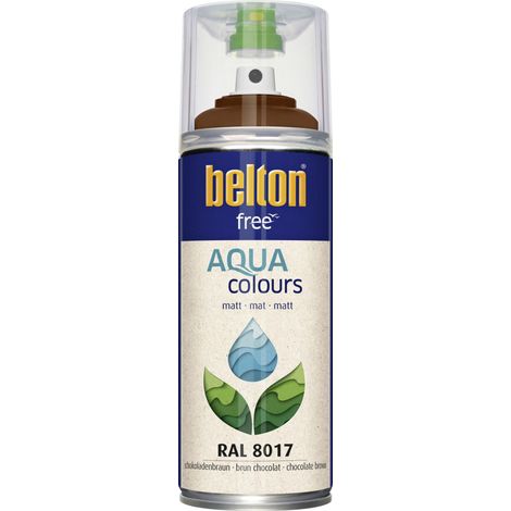 belton free Lackspray AQUAcolours 400 ml schokobraun matt Wasserlack