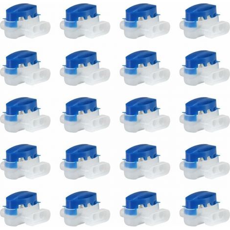 – Packung mit 20 wasserdichten Kabelverbindern für Mähroboter – Einfache Reparatur von bis zu 3 Drähten – Für Kabel von 0,5 mm² bis 1,5 mm² (1/5)
