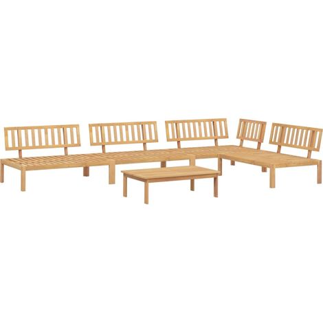 Maison Exclusive - Set Divano Pallet da Giardino 5 pz in Legno Massello di Acacia (1/5)