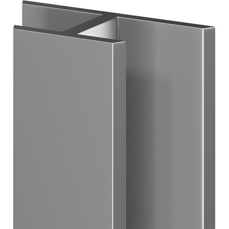 WholePanel 5mm Silver Wall and Ceiling Panel H Joint Trim (1/5)