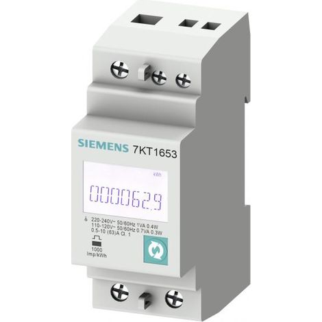 Indicatore digitale LCD per pannello di alimentazione monofase con uscita a impulsi MID Siemens 3558