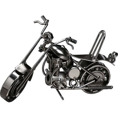 20x10cm Vintage Iron Harley Motorcycle Model Decoration Home Living Room Wine Cooler Entryway Desktop Decorations (1/5)