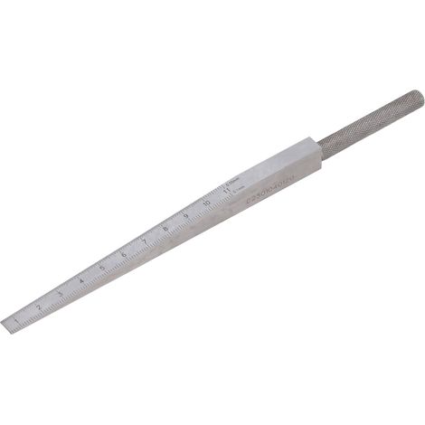 Jauge de Mesure de Trous à Double Échelle en Acier Inoxydable, Calibre Conique pour Soudure 0.5‑11mm (1/5)
