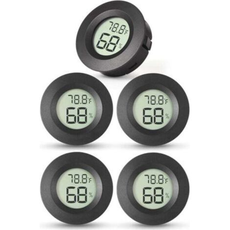 5x thermomètre, hygromètre intérieur, numérique, ℃/℉, micro hygromètre intérieur, pour réfrigérateur intérieur, salon, cave à vin, serre.