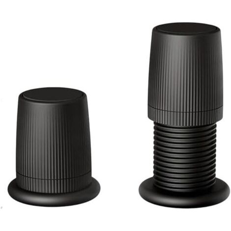 Lot de 2 patins de pieds de meubles réglables, 76-125 mm, antidérapants, pour canapés, tables et chaises de bureau (noir) (1/5)