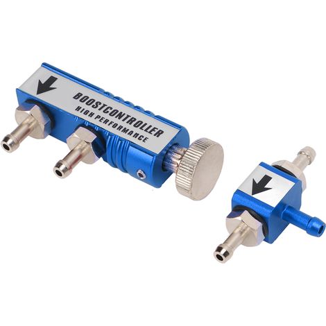 Kit de contrôleur de suralimentation turbo manuel en alliage d'aluminium, réglable de 1 à 30 PSI, compatible avec tous les systèmes, bleu (1/5)