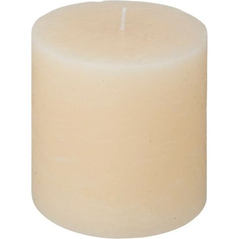 Bougie Cylindrique "Rustic" 10cm Ivoire (1/2)