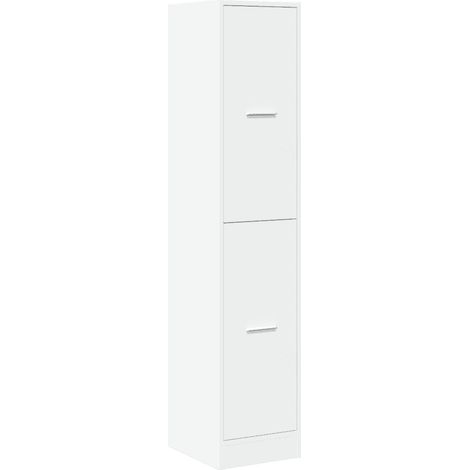 Elegante mobile da farmacia con ampio spazio contenitivo 30 x 41 x 144,5 cm legno composito bianco 020050619