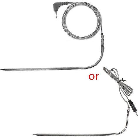 Sonde pour thermomètre de barbecue sans fil, sonde à viande pour four, en acier inoxydable