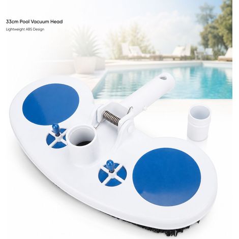 Tête d'aspiration pour piscine 33cm ABS avec ressort inox, compatible tube 1.25-1.5in, accessoire nettoyage léger et efficace (1/5)