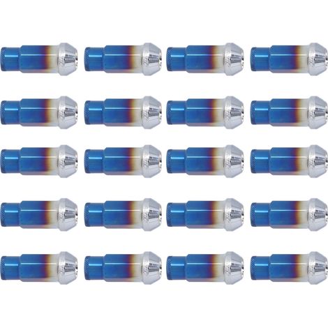 20 écrous de roue métalliques M12x1,25, accessoires de voiture universels de remplacement pour Mitsubishi Blueing (1/5)