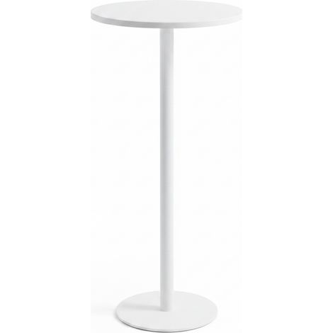 Bonturi Casa Tavolino Metallo Bianco H70 D30 cm