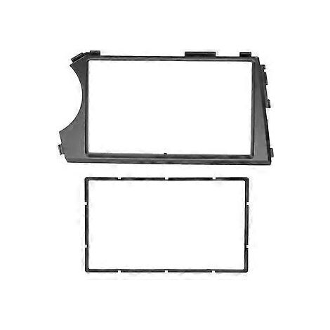 2-DIN-Autoradioblende für SSANG Actyon LHD Stereo-Blenden, Armaturenbrett-Montagesatz, Auto-DVD-Rahmen-Kit für den Einbau im Armaturenbrett