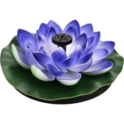 Fontaines solaires pour bain d'oiseaux, fontaine flottante pour jardin, piscine, fontaines d'eau d'intérieur en cascade de lotus (1/5)
