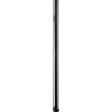 Hettich Möbelfuß 6,0 x 110 - 113 cm Stahl verchromt - 1 Stück Möbelfuß