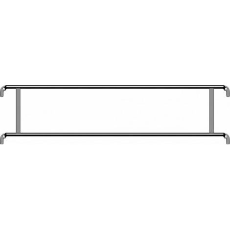 Layher – Garde-corps acier 2.07 m – Protection latérale pour chantiers humides – Assemblage par clavetage – Verrouillage rapide avec marteau