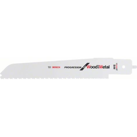 Bosch – Lame de scie sabre 235 mm – BIM – Progressor pour bois et métal – Pour coupes de 10 à 150 mm d'épaisseur