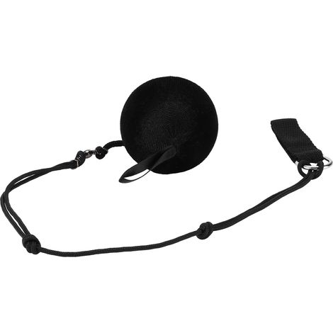 Marteau noir souple et réglable en chaîne pour l'entraînement et la performance de danse orientale. (1/5)