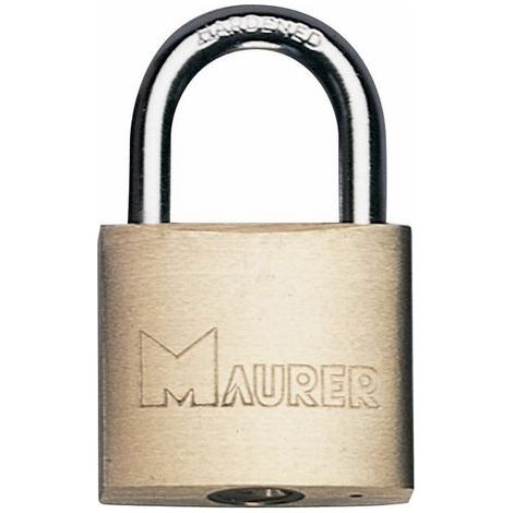 Lucchetto ad Arco in Ottone Pesante Maurer Misura 40 mm conf. 2 Pz (1/2)