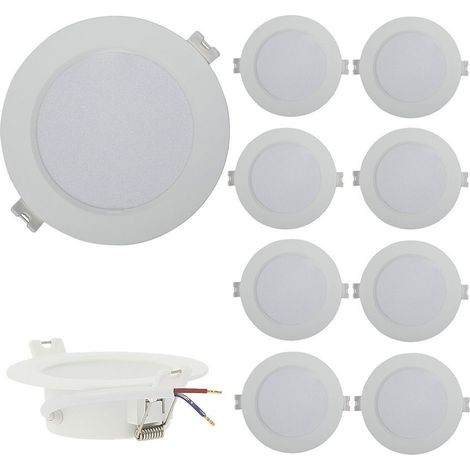 10er Set Einbaustrahler LED Panel Extraflach 3W  Farbtemperatur: 4000K neutralweiß
