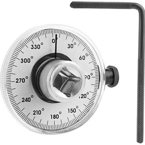 Clé dynamométrique 1/2 pouce avec jauge d'angle, cliquet rotatif pour voiture, outil de mesure, kit complet (1/3)