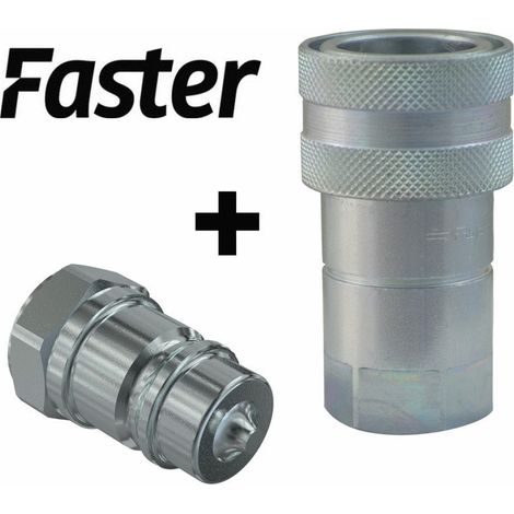 Coupleur rapide à clapet Male et Femelle 3/8" FASTER