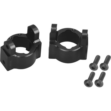 Porte-moyeu gauche/droite, accessoire de mise à niveau compatible avec la voiture RC RGT 136100 1/10, noir (1/5)