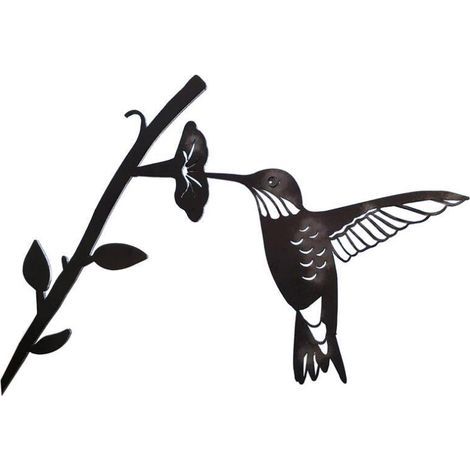 Kolibri-Metallvogel-Kunstdekoration für Ihren Garten oder Baum, Metallkunst und Gartendekorationen, Osterdekorationen, Gartendekorationen