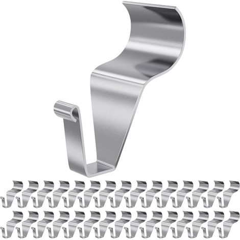 Lot de 30 crochets de suspension pour revêtement en vinyle, fixation sans perçage, robustes et faciles à utiliser pour suspendre des objets sur le revêtement sans l'endommager. (1/5)