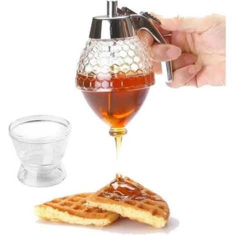 Distributeur De Miel - Acrylique Alimentaire Incassable - Pour Service Table Et Cuisine - 1 Pièce (1/4)