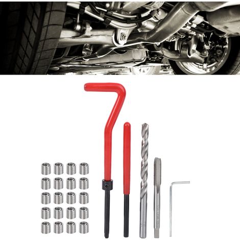 25-teiliges M6-Gewindereparaturset mit Gewindebohrer und Bohrer zur Reparatur beschädigter Gewinde (1/5)