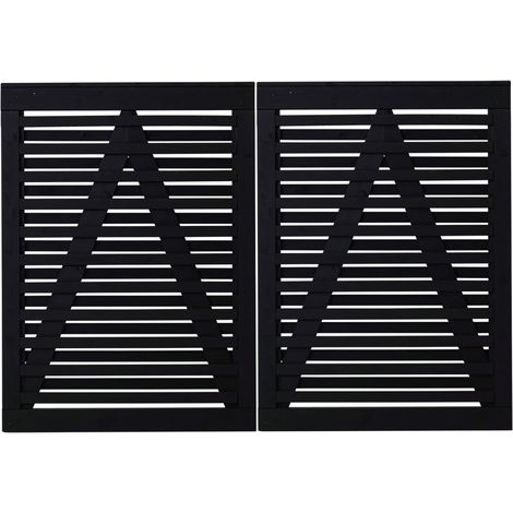 Plus Doppeltor Osaka 200 x 136 cm RAL 9005 Schwarz