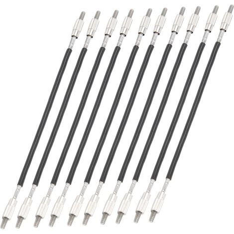 10 Pièces Fil d'Acier pour Cordier de Violon, Accessoires de Remplacement 1/2 1/4 (1/5)