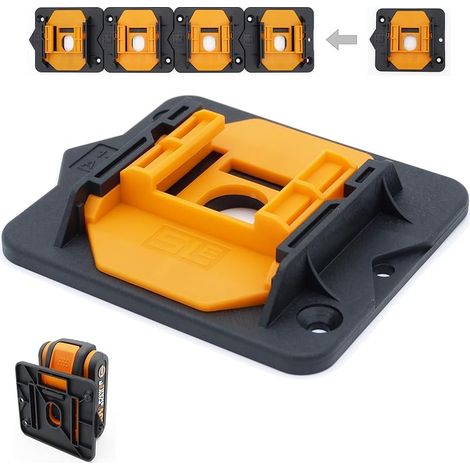 SLE Lot de 5 supports de batterie professionnels pour Worx 20 V MAX PowerShare WA 3528 3539 3551 3553 3556 3570 3014 3641 3648