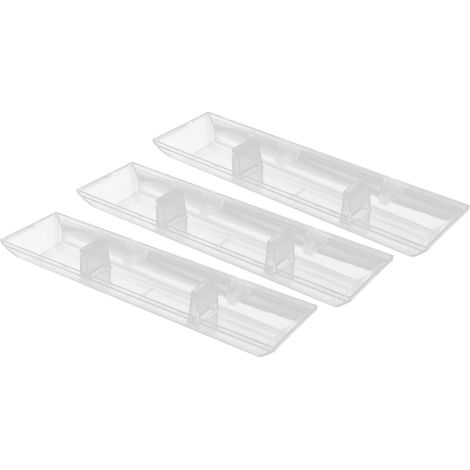 Lot de 3 bacs récupérateurs d'huile rectangulaires pour hotte aspirante, idéaux pour la cuisine, la maison et les restaurants. (1/5)
