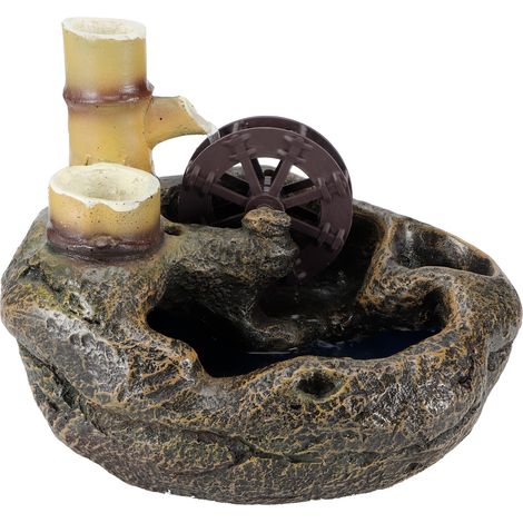 Fontaine de bureau LED à jet d'eau, mini-pot décoratif à monter soi-même, pour la maison ou le bureau, prise UE 220-240 V (1/5)
