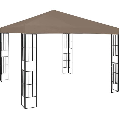 vidaXL Cenador gris taupe 3x3 m (1/5)