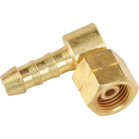 Adaptateur de connecteur d'angle gauche 1/4'' pour connecter un tuyau de gaz 8x15 mm