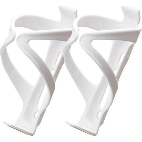 Portaborraccia per bicicletta, leggero e resistente, in policarbonato, stabile e durevole, universale, per bici da strada, mountain bike e city bike, colore bianco (set da 2) (1/5)