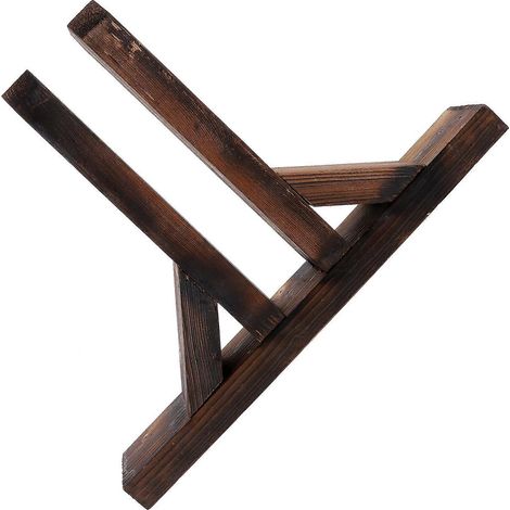 Support en bois pour petite clôture, idéal pour la décoration de jardin. (1/5)