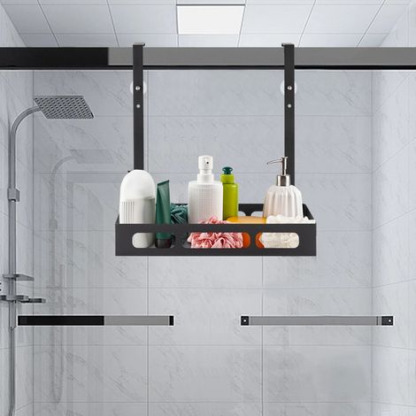 Badezimmer rechteckige hängende Korb, hängende hohle Design Dusche Halter, 35  13  36.6cm, kann 5kg tragen
