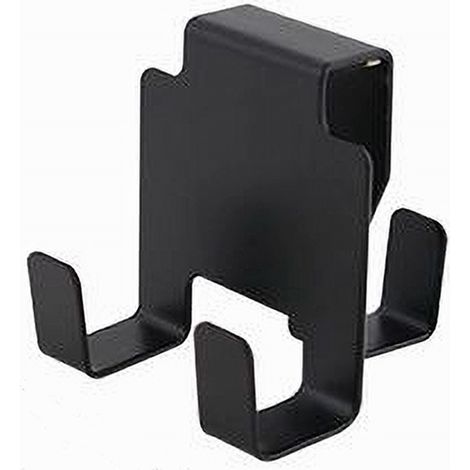 TRADE SHOP - Gancio Bifacciale Per Porta Box Doccia 3 Ganci Accappatoio Telo Bagno Nero 87772 -