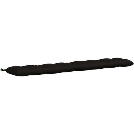 Cuscino per panchina VIANEN 100% Poliestere Nero vidaXL (1/5)